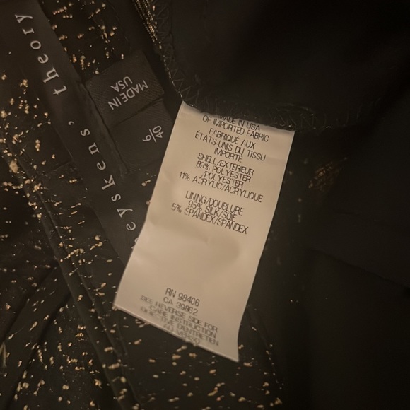 Theyskens Theory Padgette Gold Embellished Trousers - Picture 8 of 8